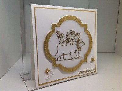 carte de Noël Stampin Up